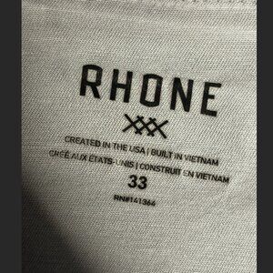 Rhone Pants Mens 33 Gray Everyday Twill 5 Pocket Chino 141364